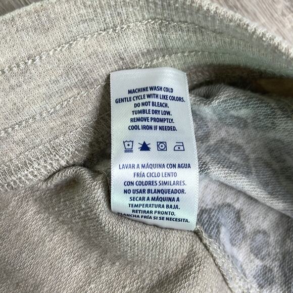 SPLENDID Leopard Print Beige Colorblock Loungewear Pajama Set Women’s - Picture 7 of 11